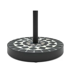 Sockel für Sonnenschirm MOSAIK schwarz/weiss