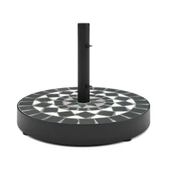 Sockel für Sonnenschirm MOSAIK schwarz/weiss