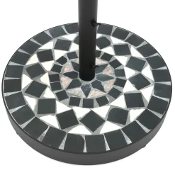 Sockel für Sonnenschirm MOSAIK schwarz/weiss