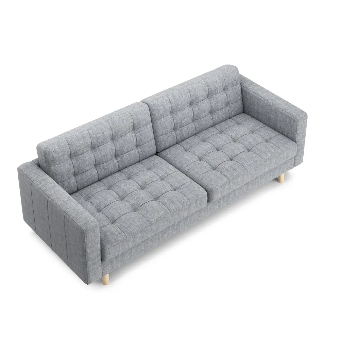 Sofa ALISHA 3-Sitzer grau