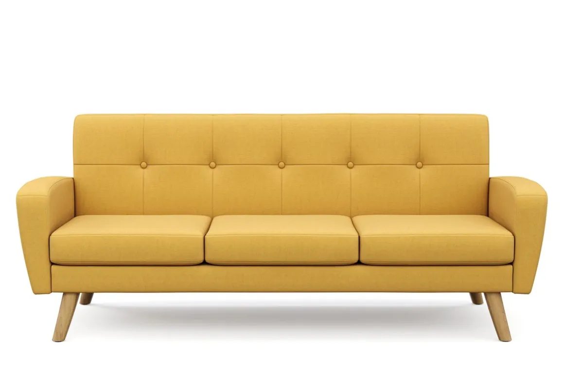 Sofa ALLY 3-Sitzer gelb