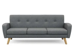 Sofa ALLY 3-Sitzer grau