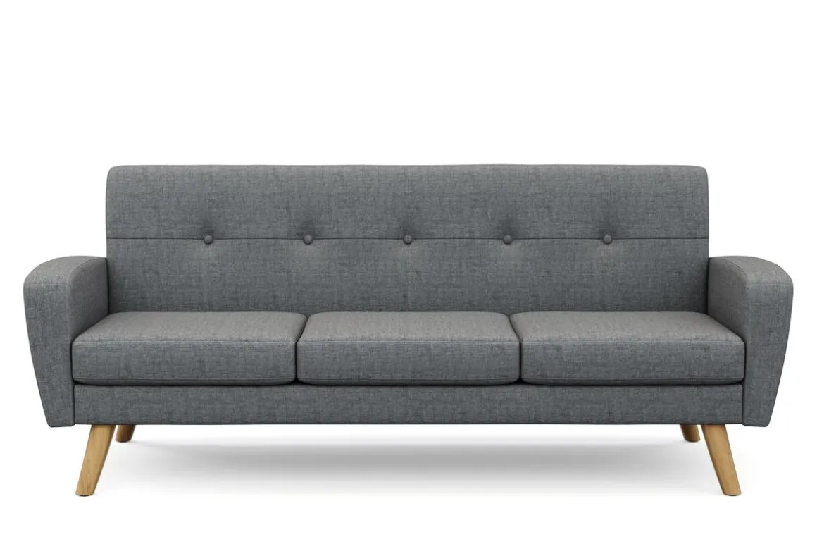 Sofa ALLY 3-Sitzer grau