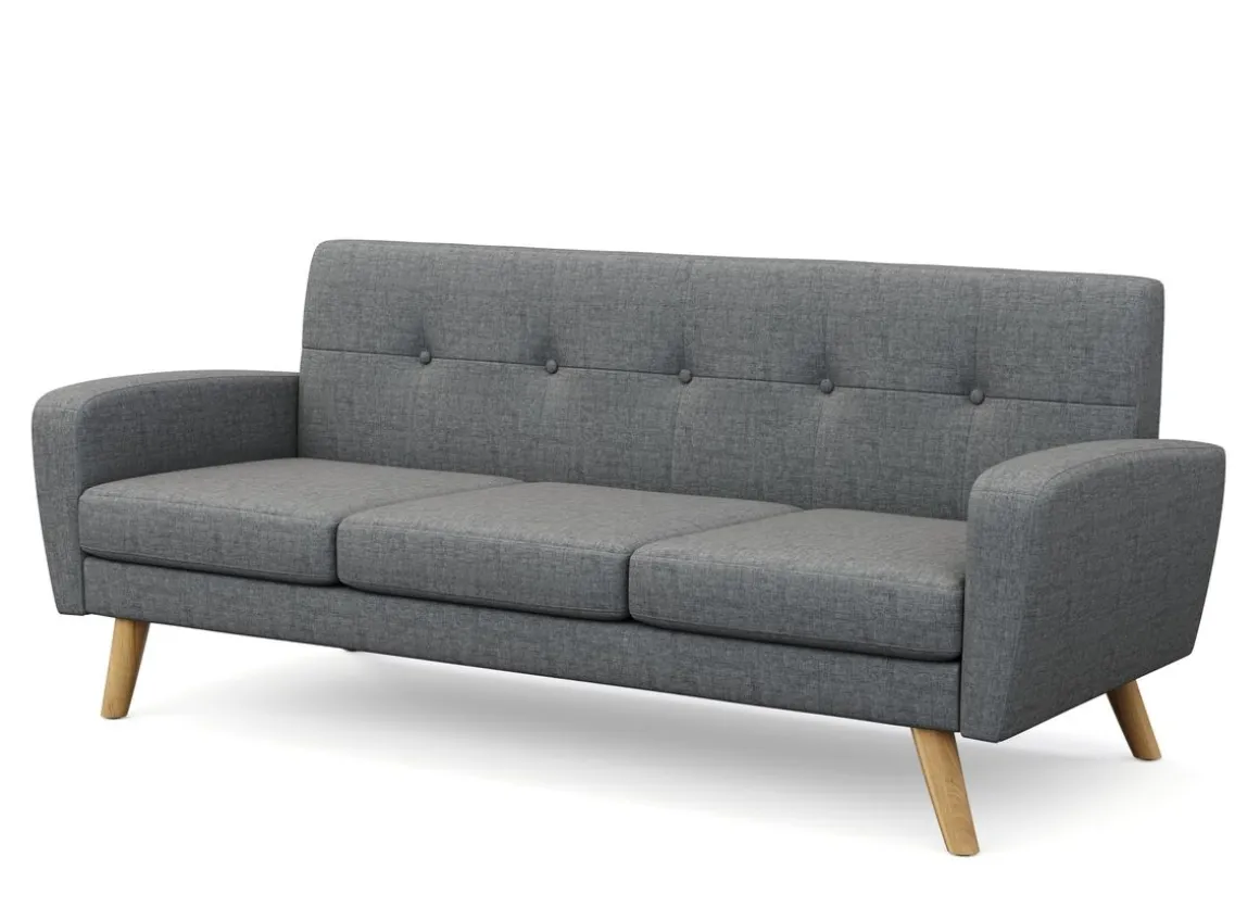 Sofa ALLY 3-Sitzer grau