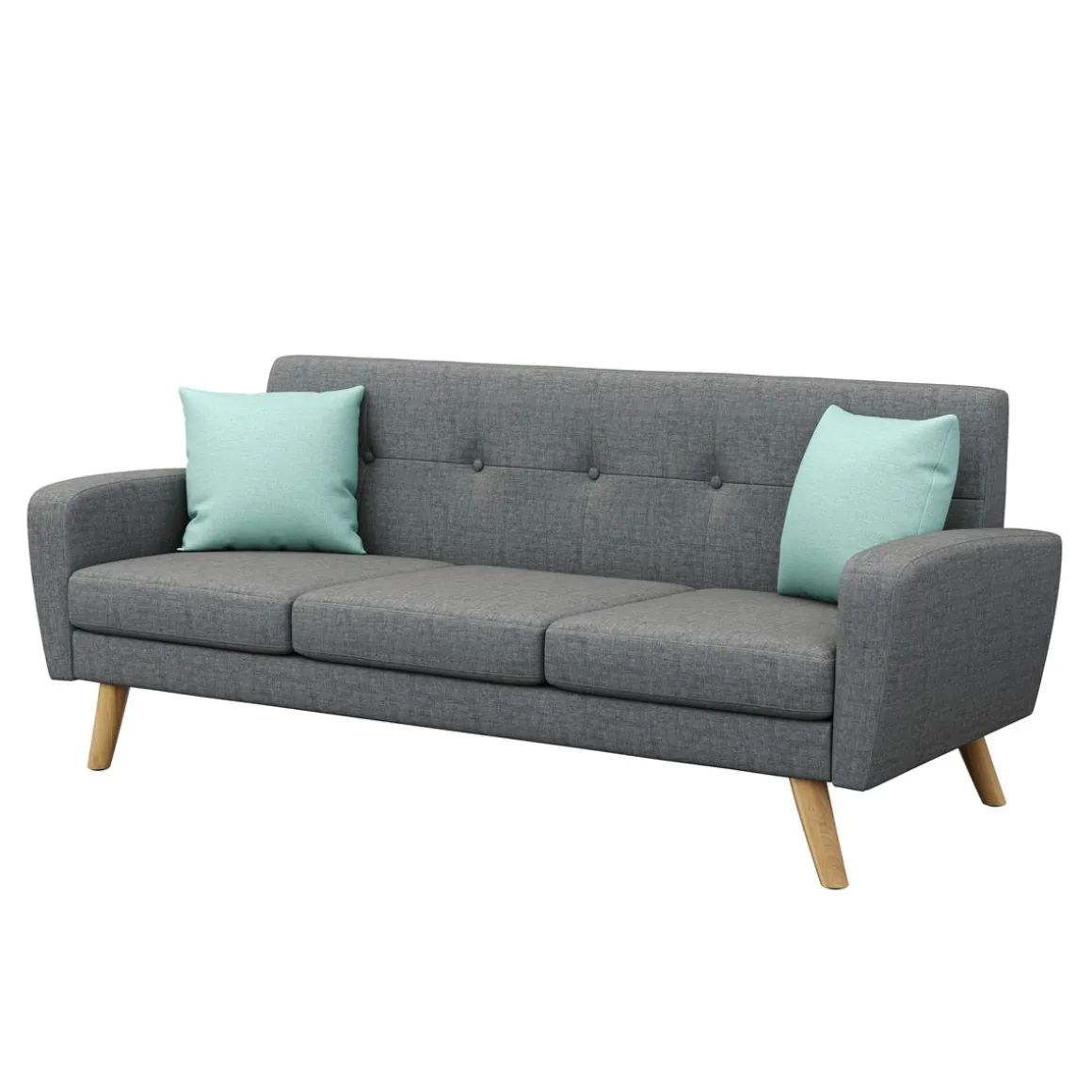 Sofa ALLY 3-Sitzer grau