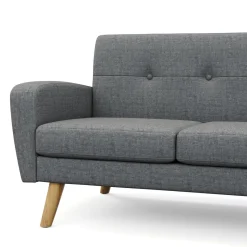 Sofa ALLY 3-Sitzer grau