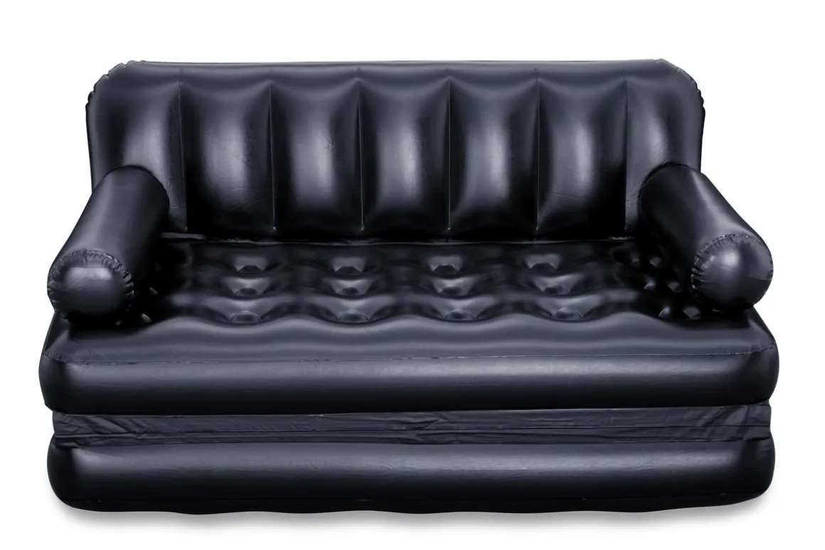 Sofa aufblasbar 5-in-1 schwarz