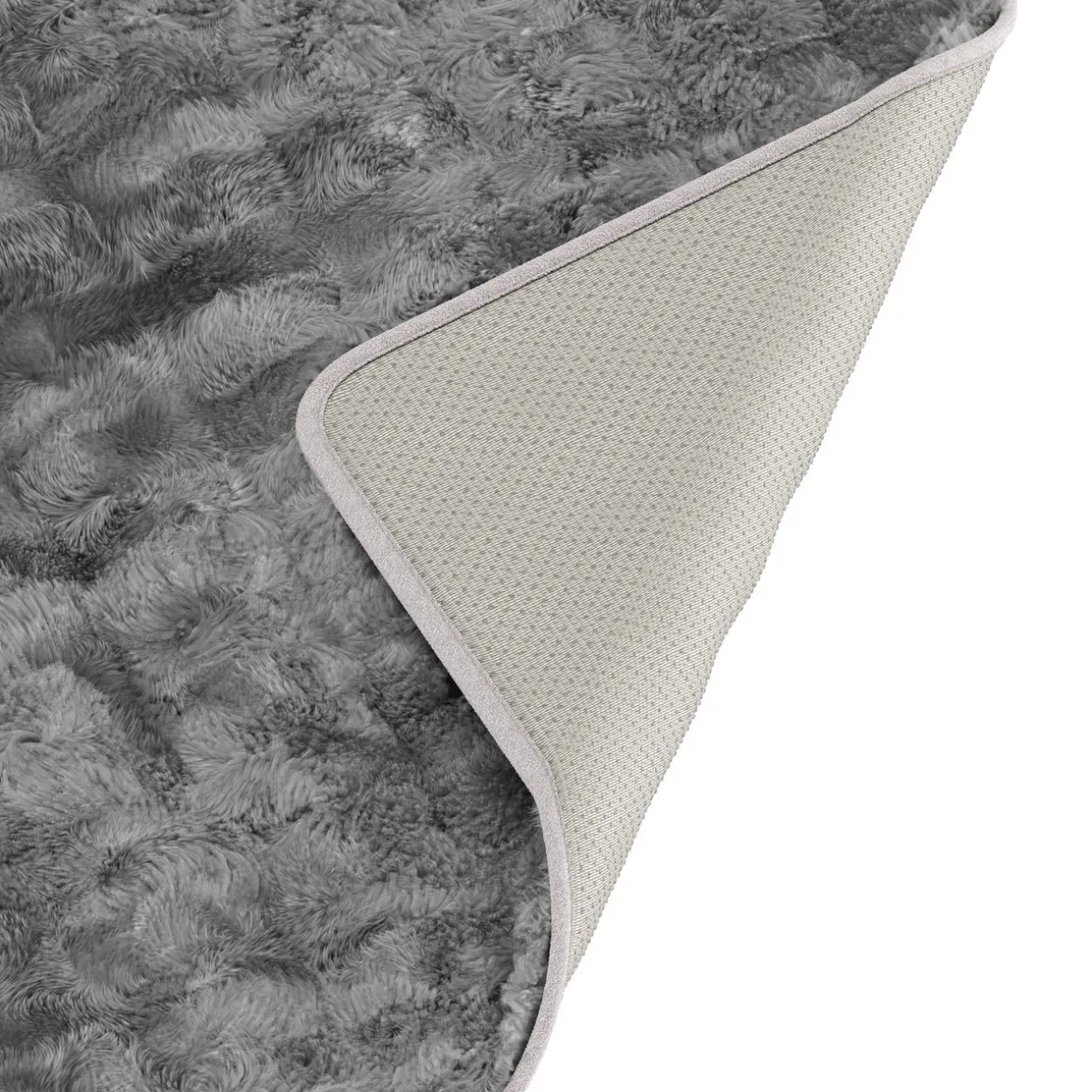 Sofabezug Sofaschoner Kunstfell 70 x 180 cm anthrazit