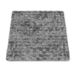 Sofabezug Sofaschoner Kunstfell 70 x 150 cm anthrazit