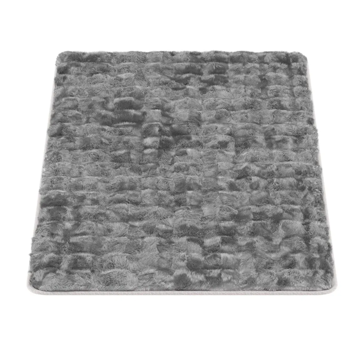 Sofabezug Sofaschoner Kunstfell 70 x 150 cm anthrazit