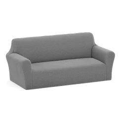 Sofabezug Stretch 3-Sitzer 107 x 235 cm dunkelgrau