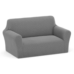 Sofabezug Stretch 2-Sitzer 107 x 178 cm dunkelgrau