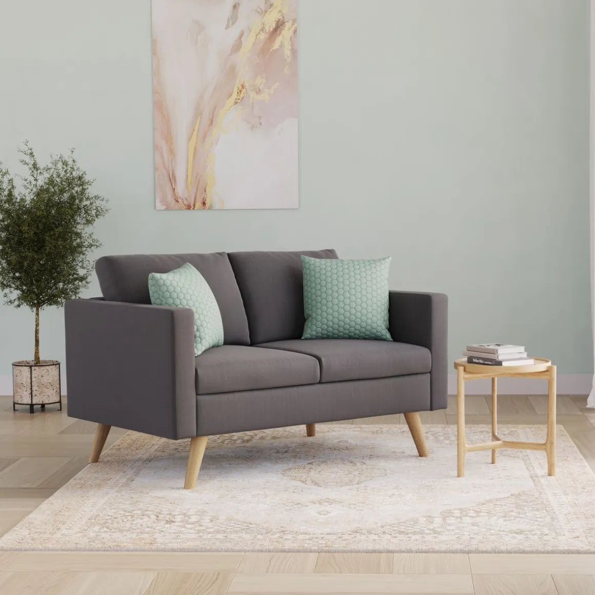 Sofa BLAIR 2-Sitzer anthrazit