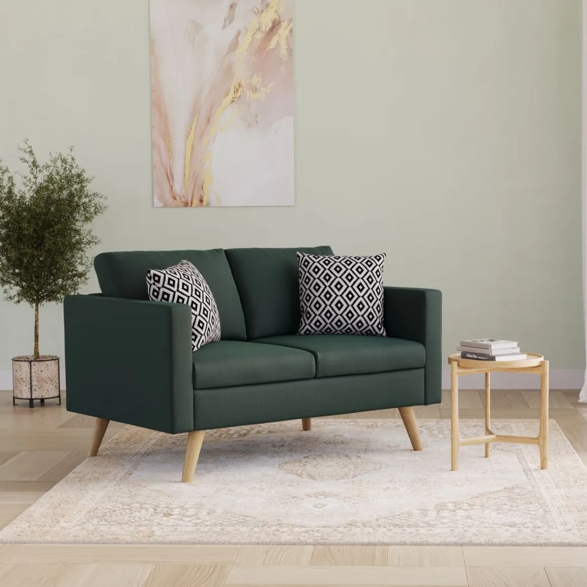 Sofa BLAIR 2-Sitzer dunkelgrün