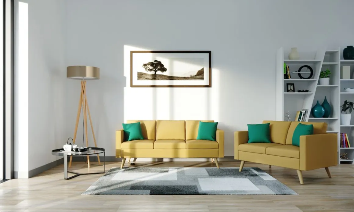 Sofa BLAIR 3-Sitzer gelb