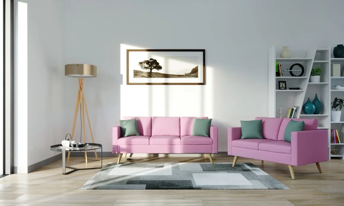 Sofa BLAIR 3-Sitzer pink