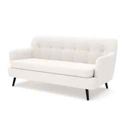 Sofa Bouclé LIA 3-Sitzer creme