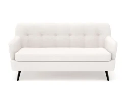 Sofa Bouclé LIA 3-Sitzer creme