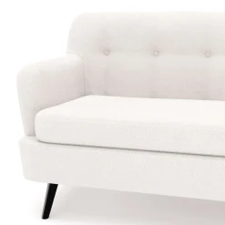 Sofa Bouclé LIA 3-Sitzer creme
