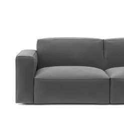 Sofa Cord GINNY 3-Sitzer anthrazit