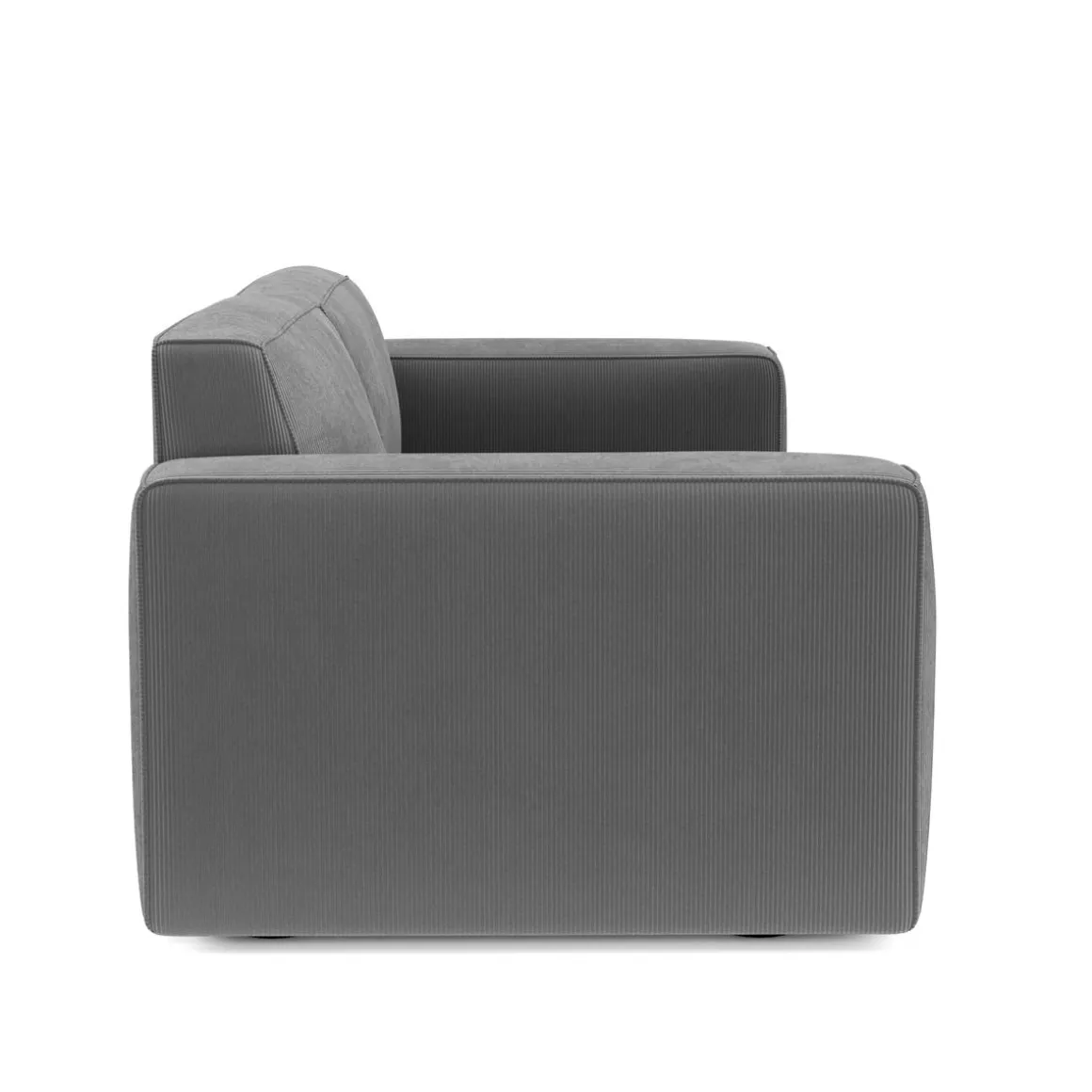 Sofa Cord GINNY 3-Sitzer anthrazit