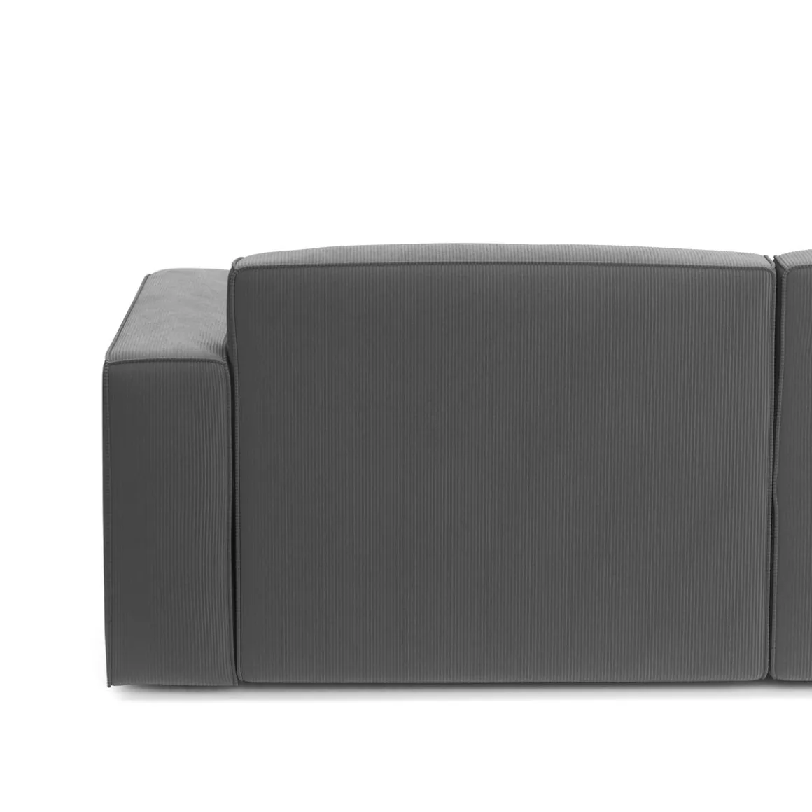 Sofa Cord GINNY 3-Sitzer anthrazit