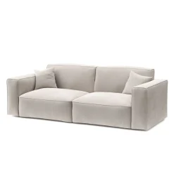 Sofa Cord GINNY 3-Sitzer Creme