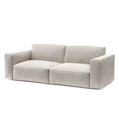 Sofa Cord GINNY 3-Sitzer Creme