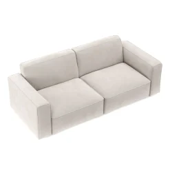 Sofa Cord GINNY 3-Sitzer Creme