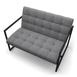 Sofa DEAN 2-Sitzer anthrazit