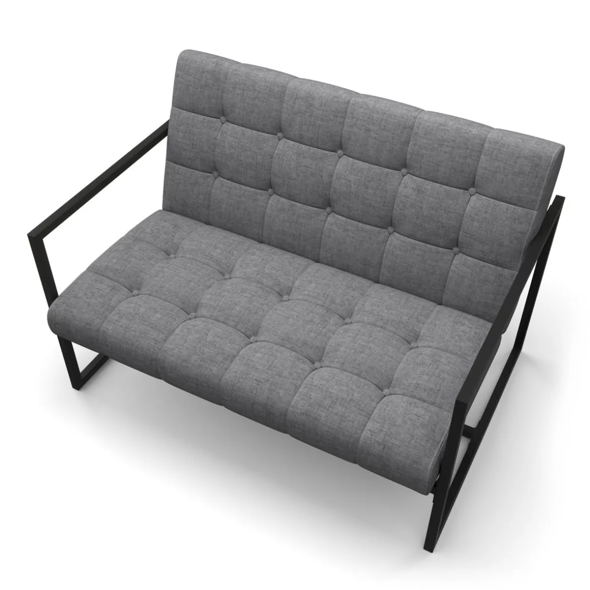 Sofa DEAN 2-Sitzer anthrazit