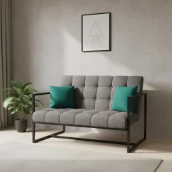 Sofa DEAN 2-Sitzer anthrazit