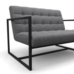 Sofa DEAN 2-Sitzer anthrazit