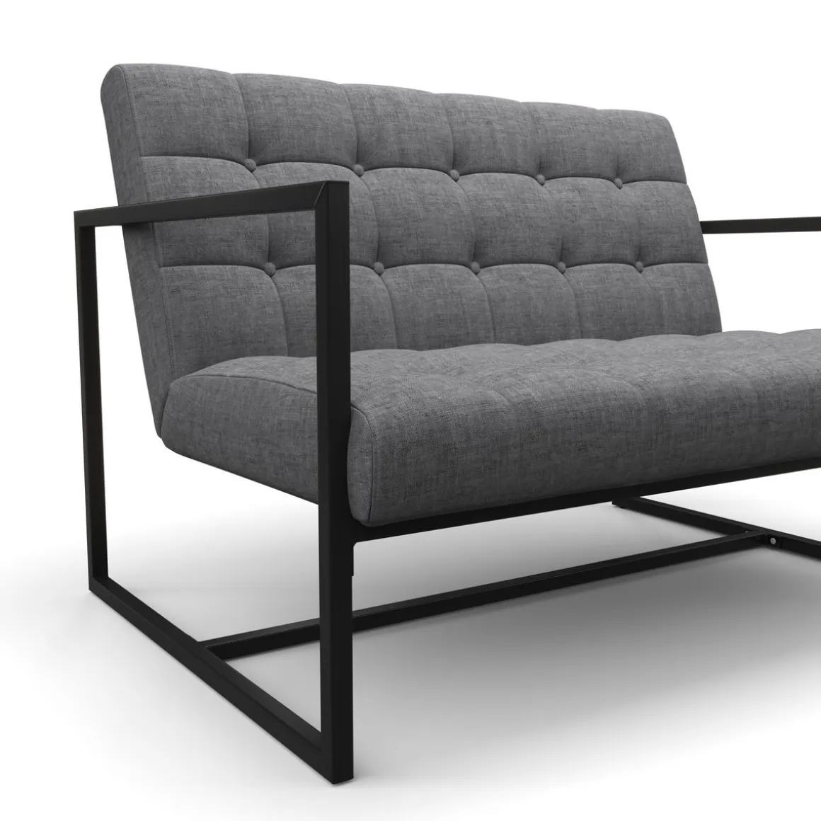 Sofa DEAN 2-Sitzer anthrazit