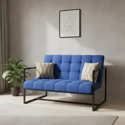 Sofa DEAN 2-Sitzer dunkelblau