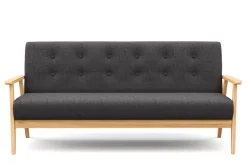 Sofa EDDY 3-Sitzer anthrazit