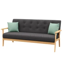 Sofa EDDY 3-Sitzer anthrazit