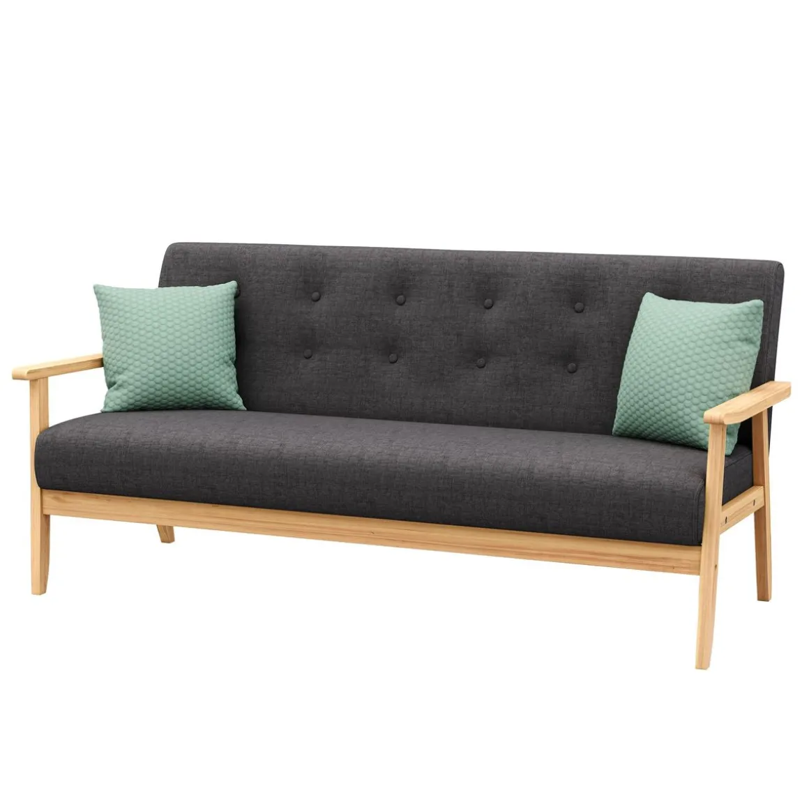 Sofa EDDY 3-Sitzer anthrazit