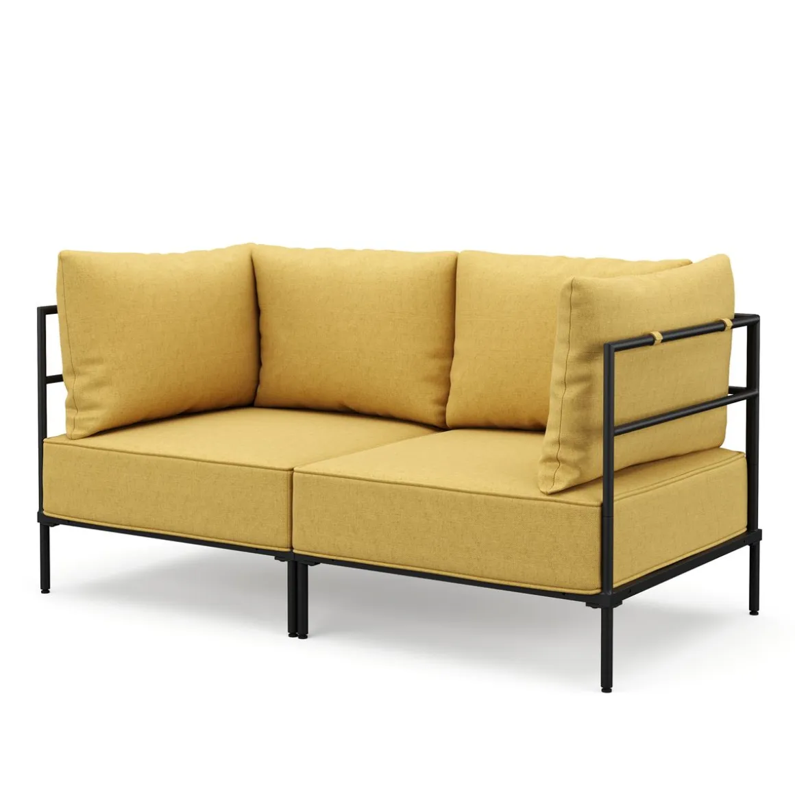 Sofa ETHAN 2-Sitzer gelb