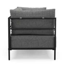 Sofa ETHAN 2-Sitzer hellgrau