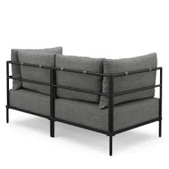 Sofa ETHAN 2-Sitzer hellgrau