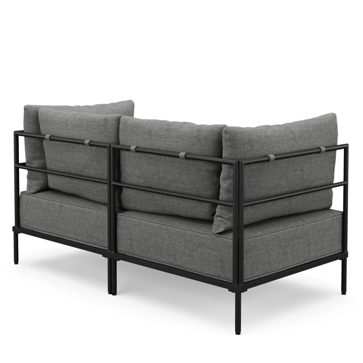 Sofa ETHAN 2-Sitzer hellgrau