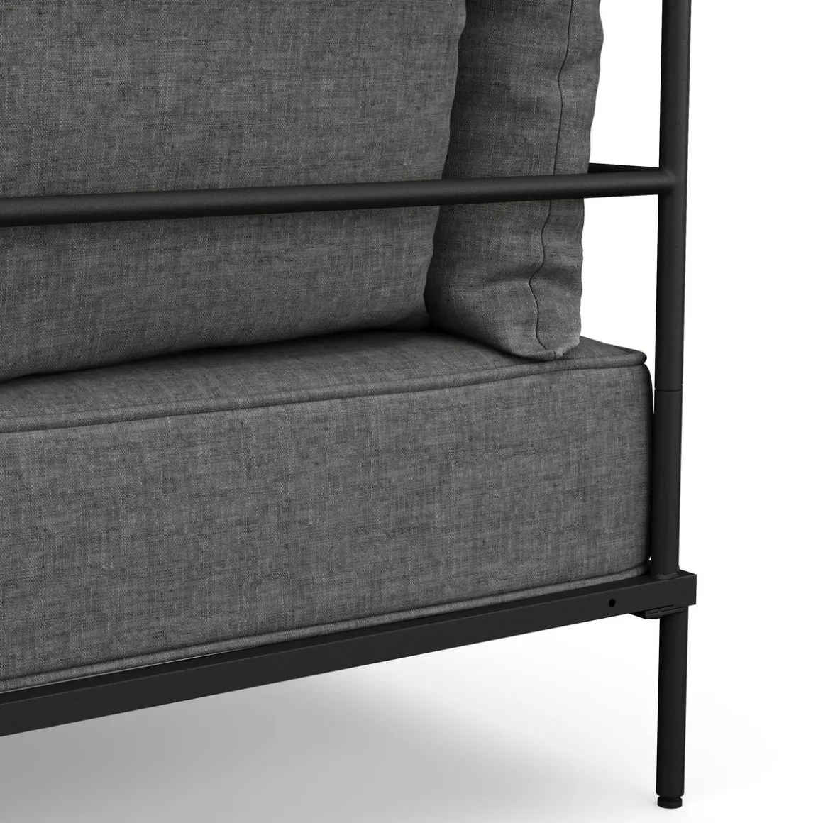 Sofa ETHAN 2-Sitzer hellgrau