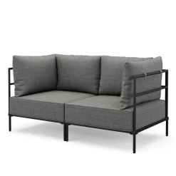 Sofa ETHAN 2-Sitzer hellgrau