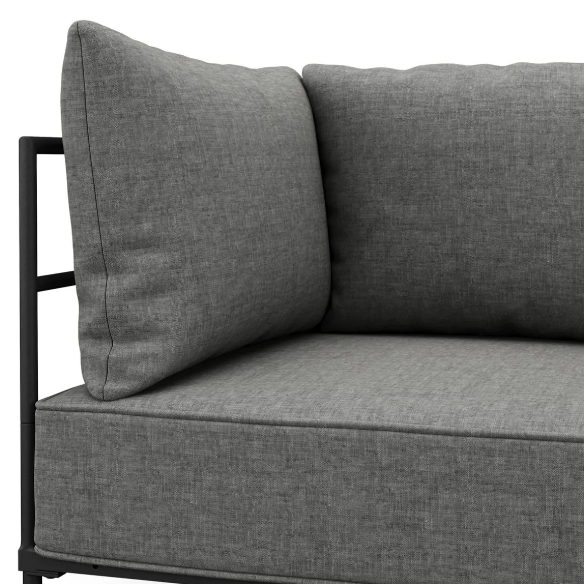 Sofa ETHAN 2-Sitzer hellgrau