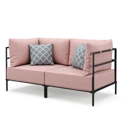 Sofa ETHAN 2-Sitzer rosa
