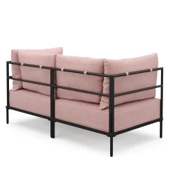 Sofa ETHAN 2-Sitzer rosa