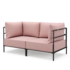 Sofa ETHAN 2-Sitzer rosa