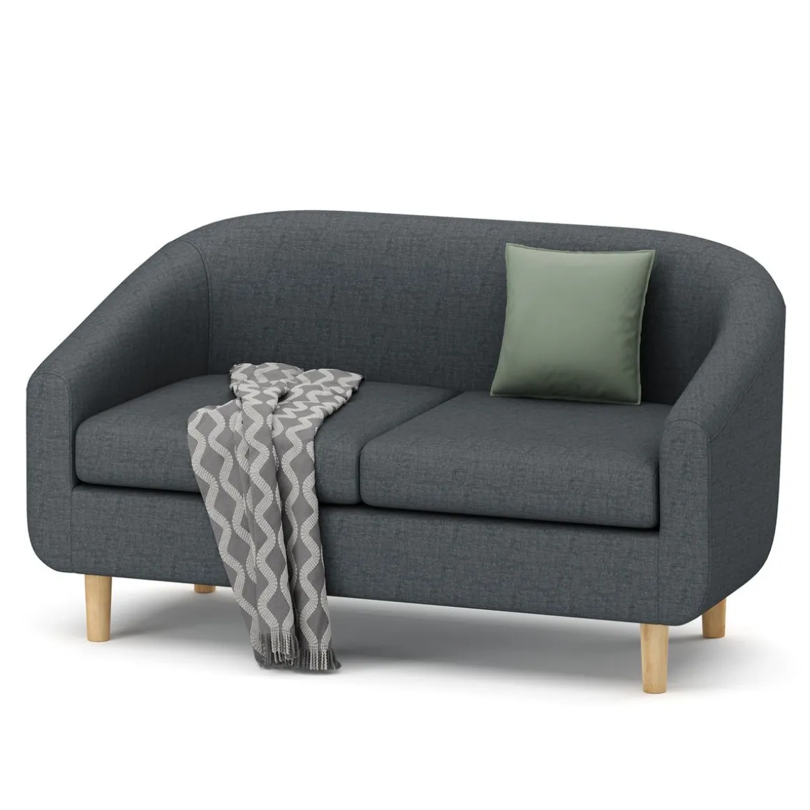 Sofa HEATHER 2-Sitzer anthrazit