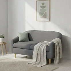 Sofa HEATHER 2-Sitzer grau